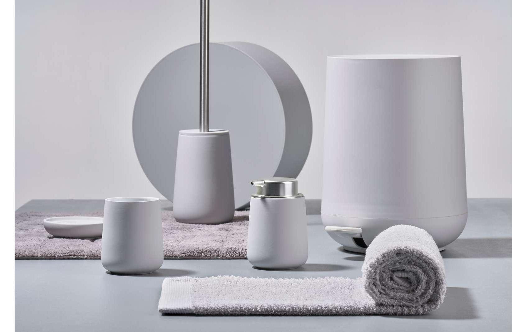 Zone Denmark Papierkorb Nova – 5 l – Kunststoff, grau – Ø 230 × H 290 mm