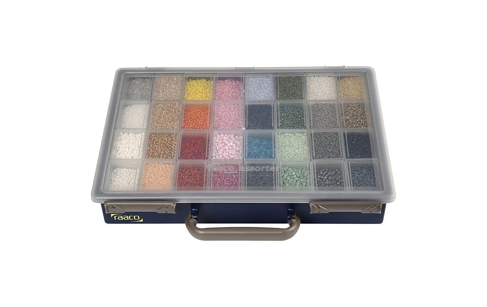 Creativ Company Rocailles, Glas – mehrfarbig – Ø 3 mm, Loch 0,5–1,2 mm