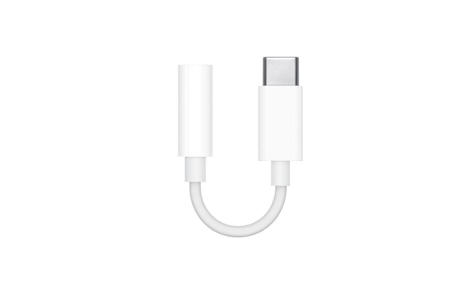 Apple MW2Q3ZM/A – Adapterkabel – USB-C auf 3,5-mm Klinke – Weiss