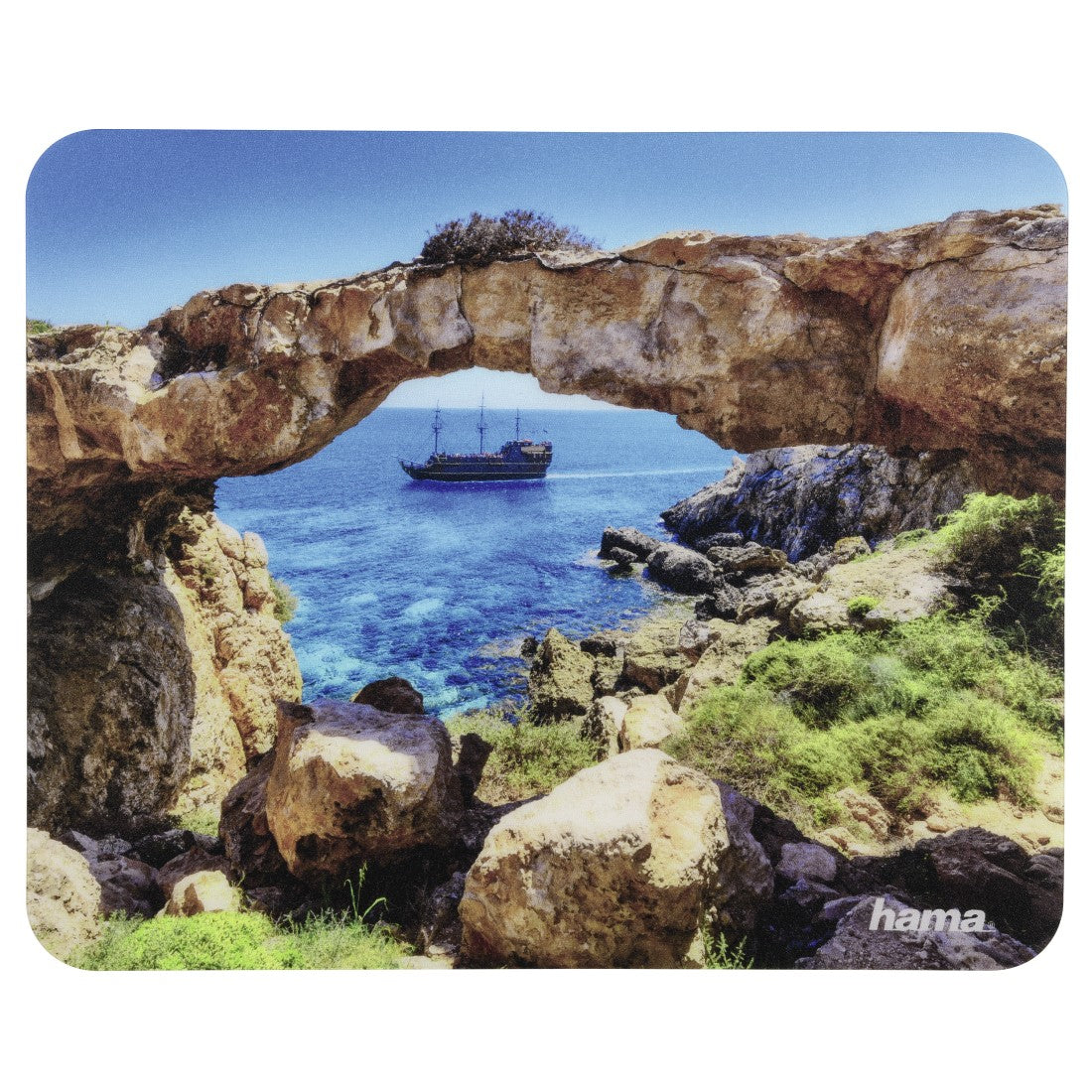 Hama Mausmatte – matt, rutschfest, mehrfarbig, 220 × 1 × 180 mm