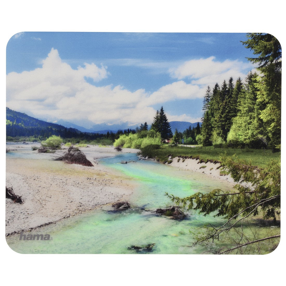 Hama Mausmatte – matt, rutschfest, mehrfarbig, 220 × 1 × 180 mm