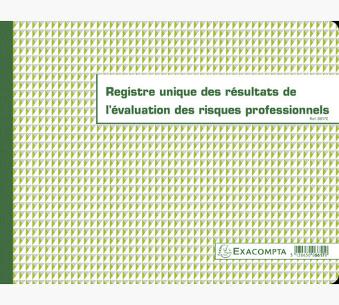 Exacompta Register 'Einzigartiges Ergebnisregister' – 240 × 320 mm – 60 Seiten, 110 g/m²