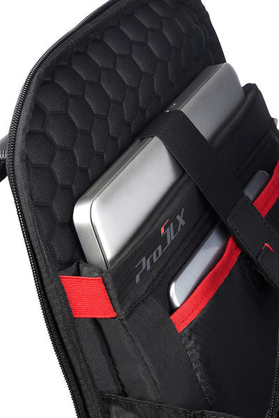 Samsonite Pro-DLX 5 3V Notebook-Rucksack – 20 l, RFID-Fach, Aufsteckfunktion, Nylon, Schwarz
