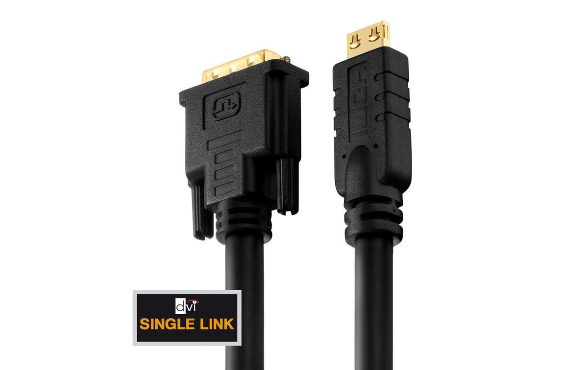 PureLink HDMI auf DVI-D Adapterkabel, 1920 × 1200, 15 m, vergoldete Stecker