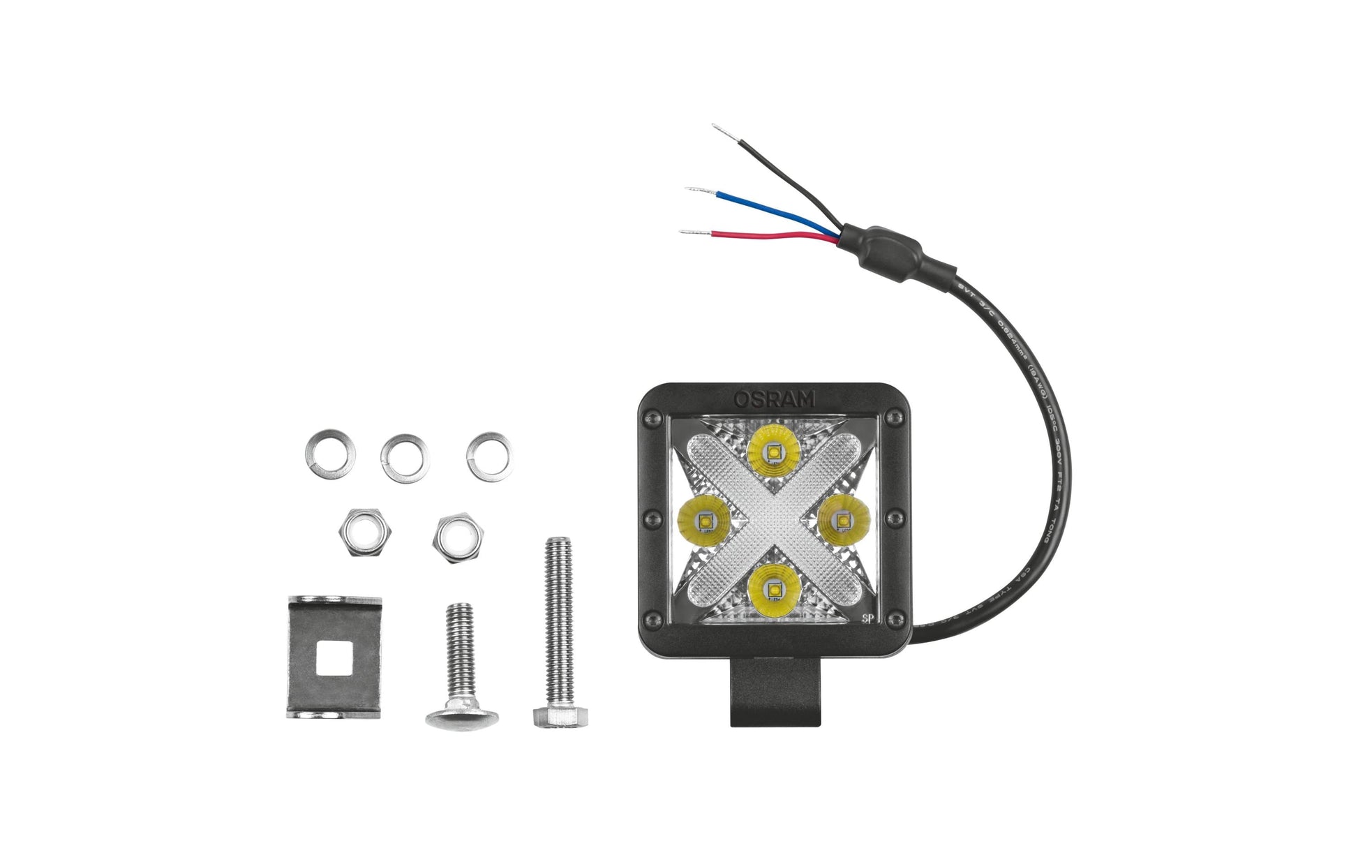 Osram Arbeitsstrahler – 11,8×10,3×13,3 cm – 1250 lm, 22 W – Kaltweiss, 6000 K – IP67 – für Auto, Lastwagen