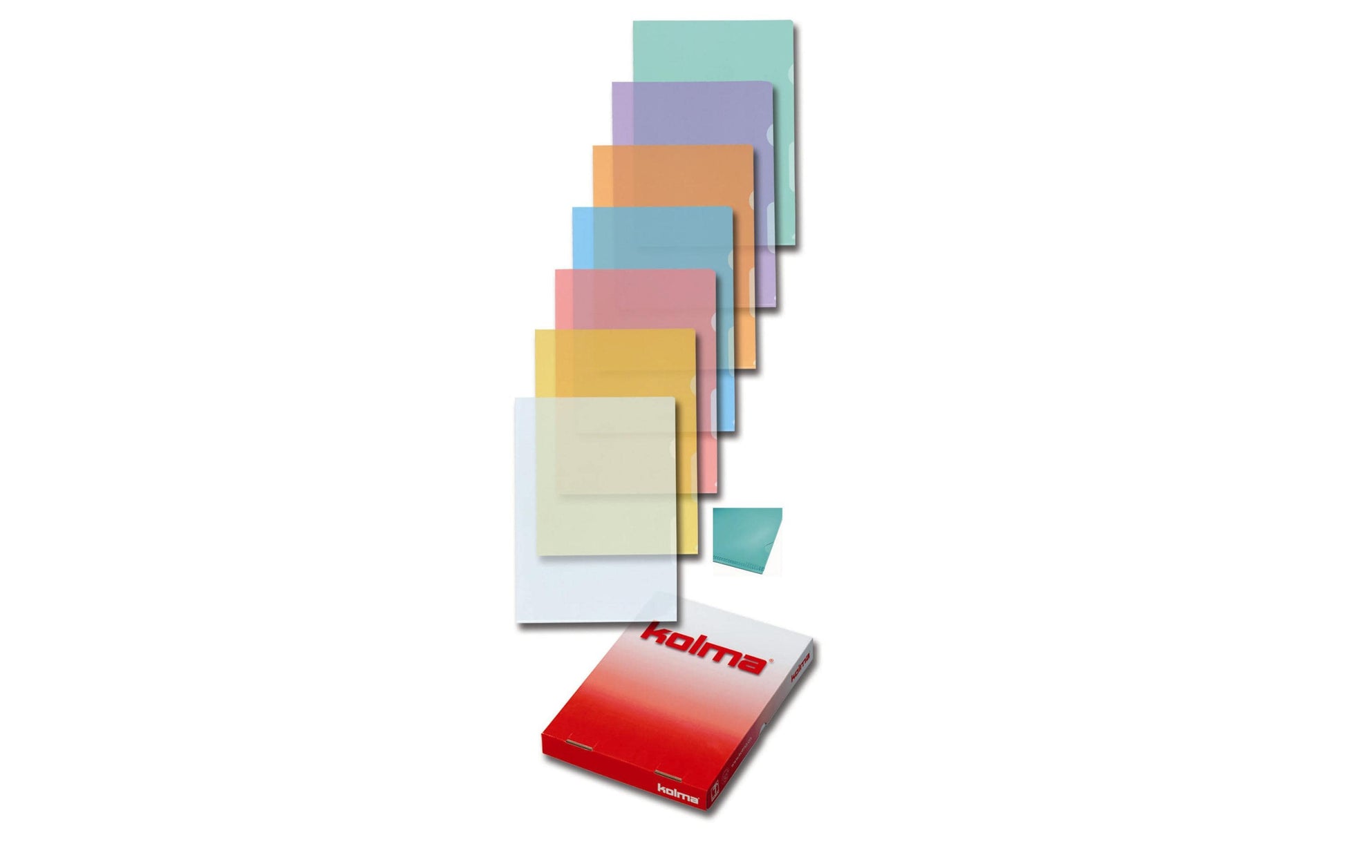 Kolma Sichtmappe A4 – Gelb, Kunststoff, Glänzend, 130 µm, 100er-Pack