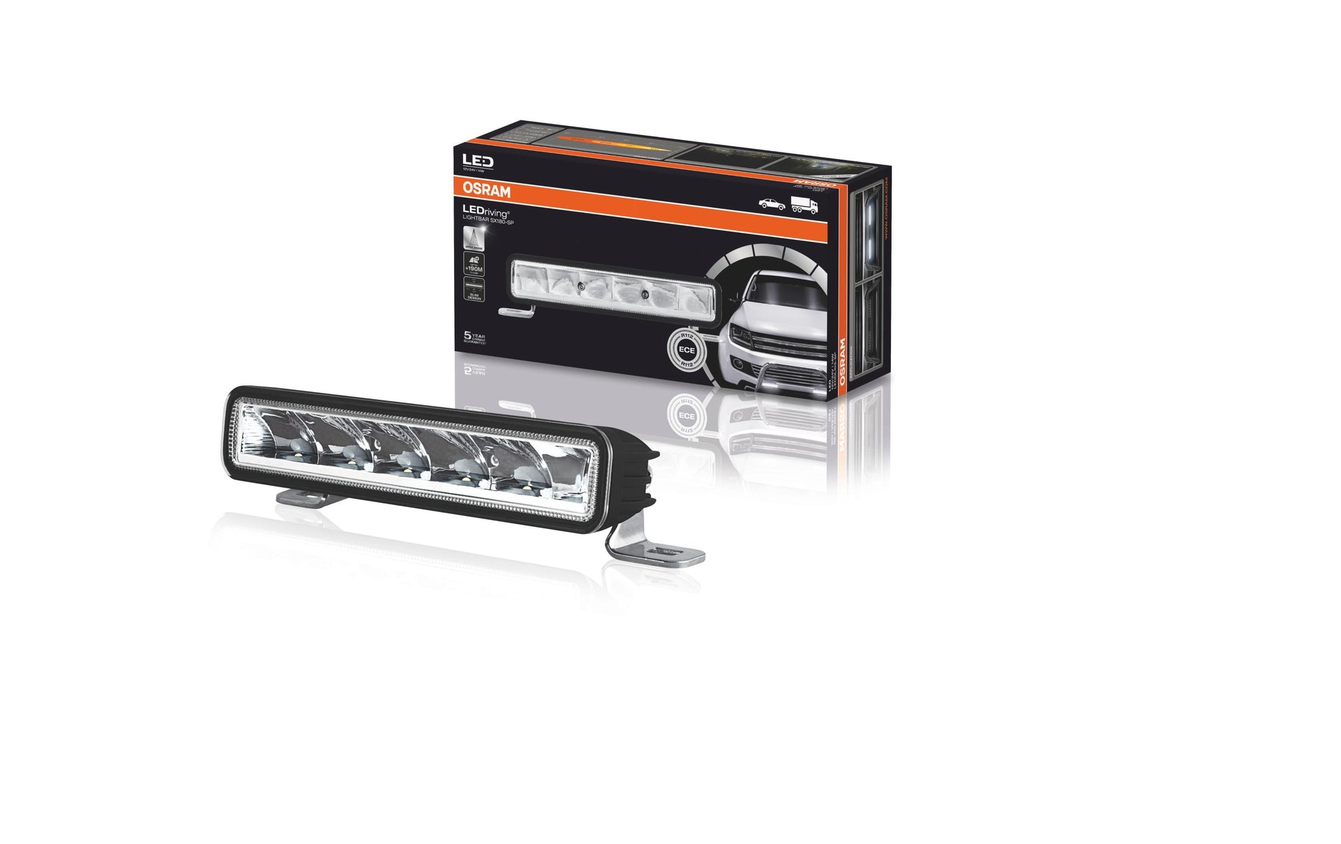 Osram Arbeitsstrahler – 13,7×8,9×28,3 cm, 1 300 lm, 14 W, Kaltweiss, 6000 K, IP69K, für PKW und LKW