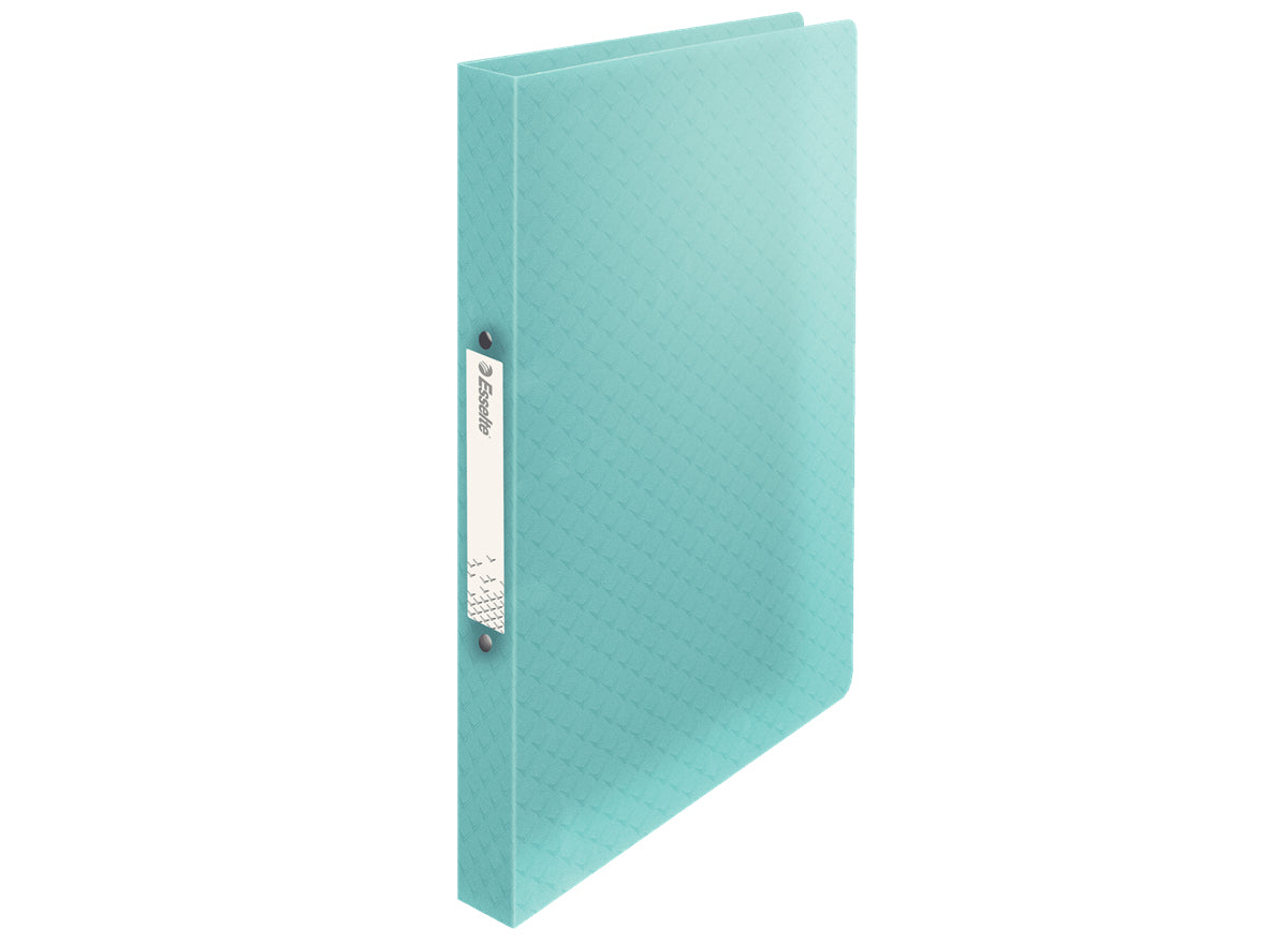 Esselte Colour'ICE Ringbuch – 2-Ring – für A4 – Rückenbreite 2,5 cm – Blau