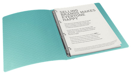Esselte Colour'ICE Ringbuch – 4-Ring – für A4 – Rückenbreite 2,5 cm – Blau