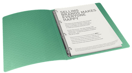 Esselte Colour'ICE Ringbuch – 4-Ring – für A4 – Rückenbreite 2,5 cm – Grün