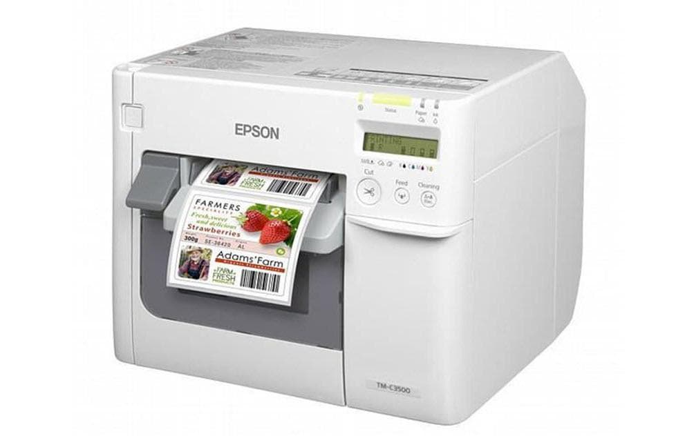 Epson TM-C3500 – Farbetikettendrucker, Tintenstrahl, USB, LAN, mit NiceLabel