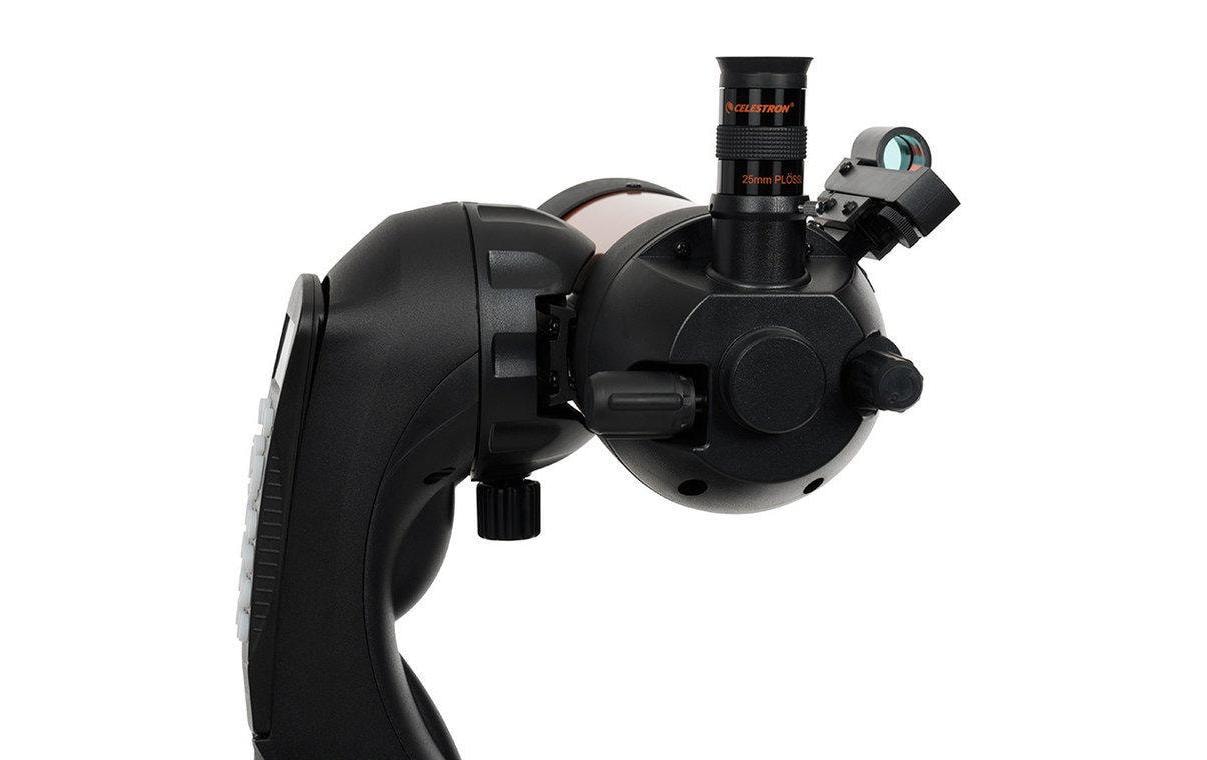 Celestron NexStar 8 SE SCT – Spiegelteleskop, Ø 232 mm, Brennweite 2032 mm, f/10, 480×, Schwarz/Orange