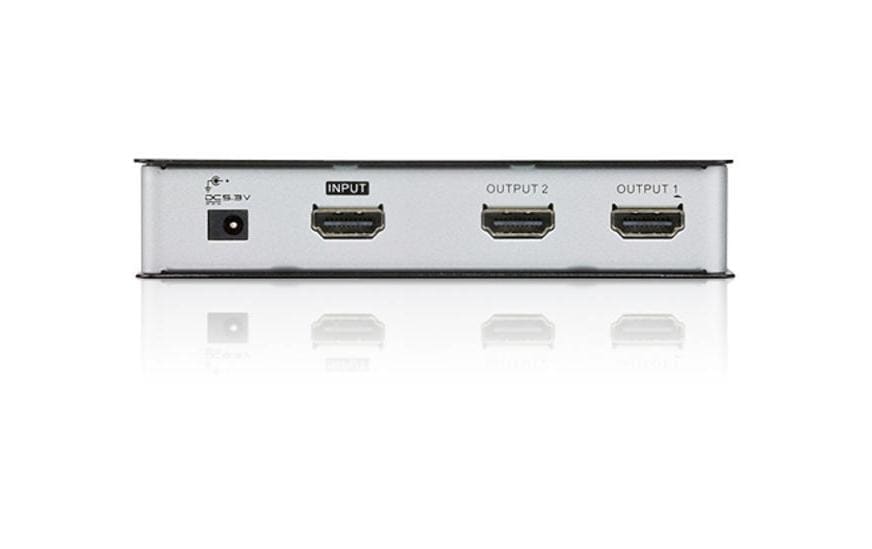 ATEN VS182A – HDMI-Splitter – 2-Port, 4K UHD (4096×2160) – Schwarz