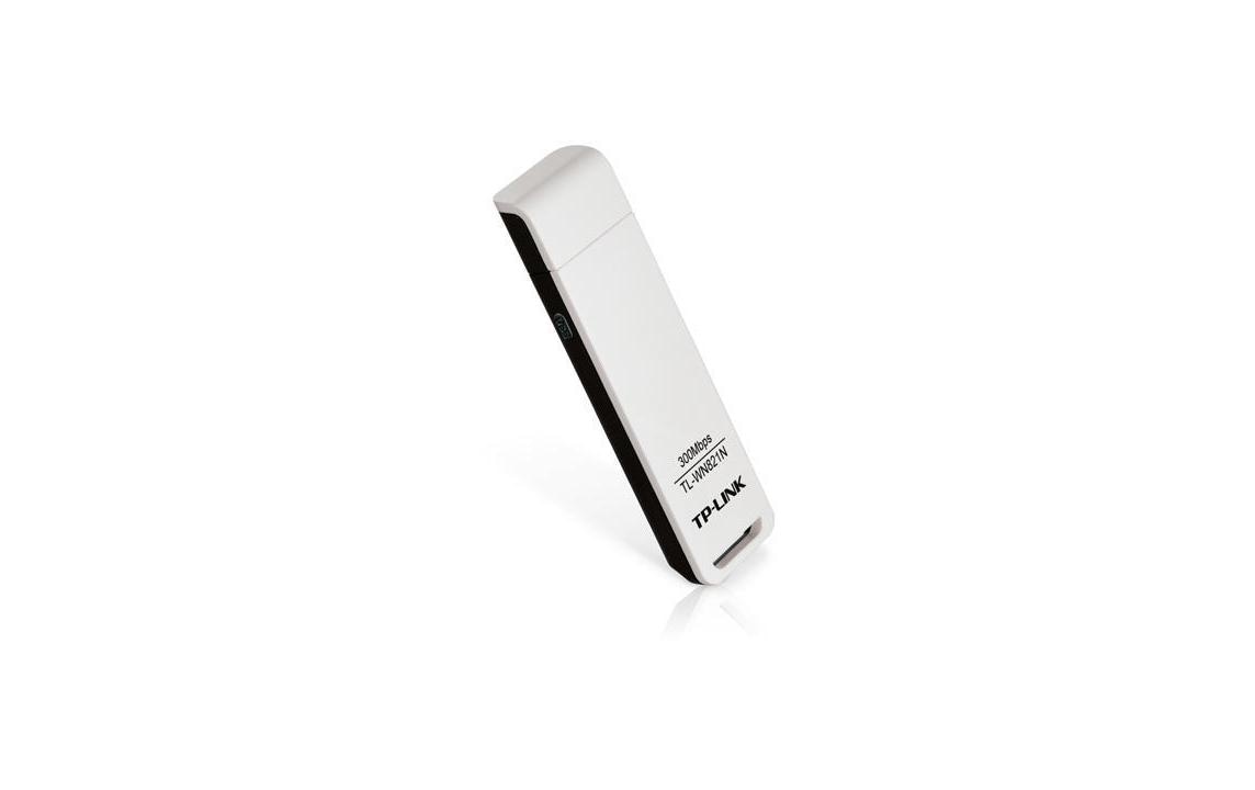 TP-Link WLAN-USB-Adapter – USB – Wi‑Fi 4 (802.11n), 300 Mbit/s – Schwarz/Weiss – für PC/Laptop