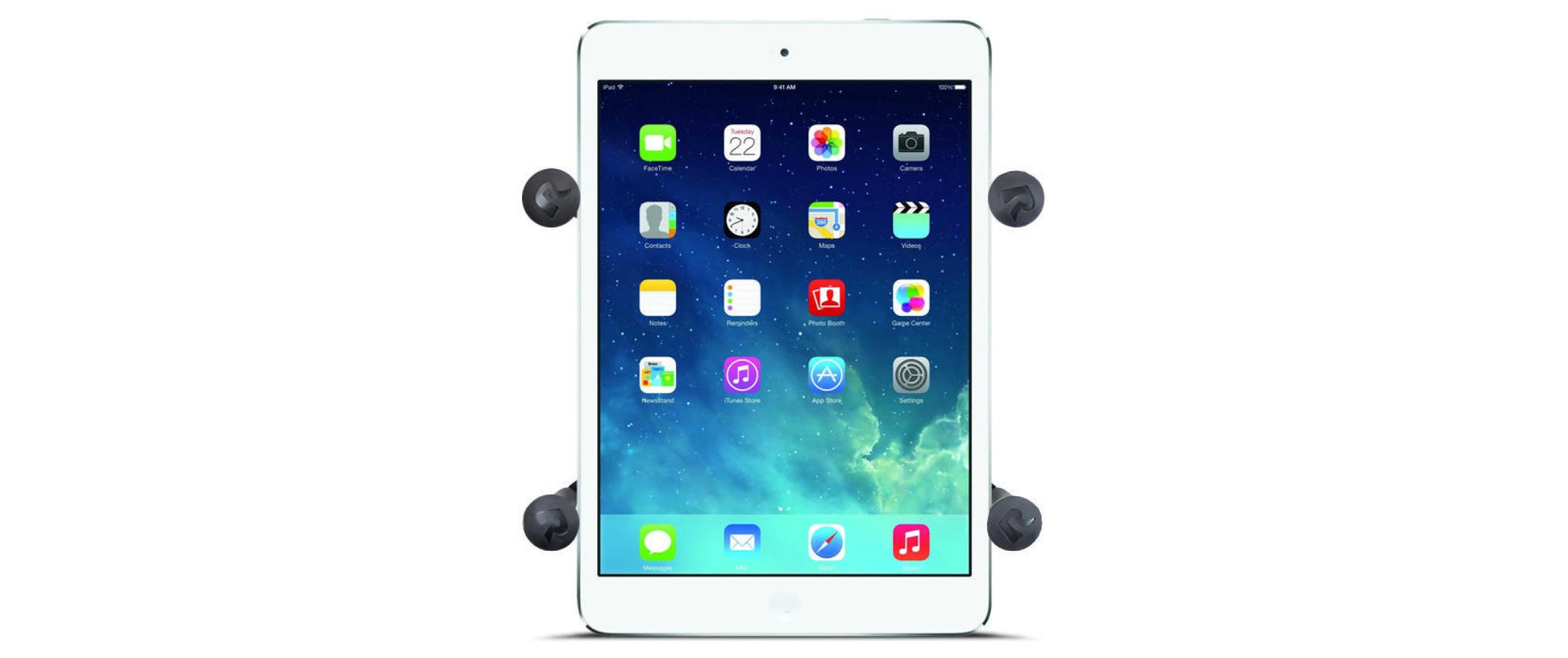 RAM Mounts Tablet-Tischhalterung – für 7–8" Tablets, Top-Halterung, modular erweiterbar – Schwarz