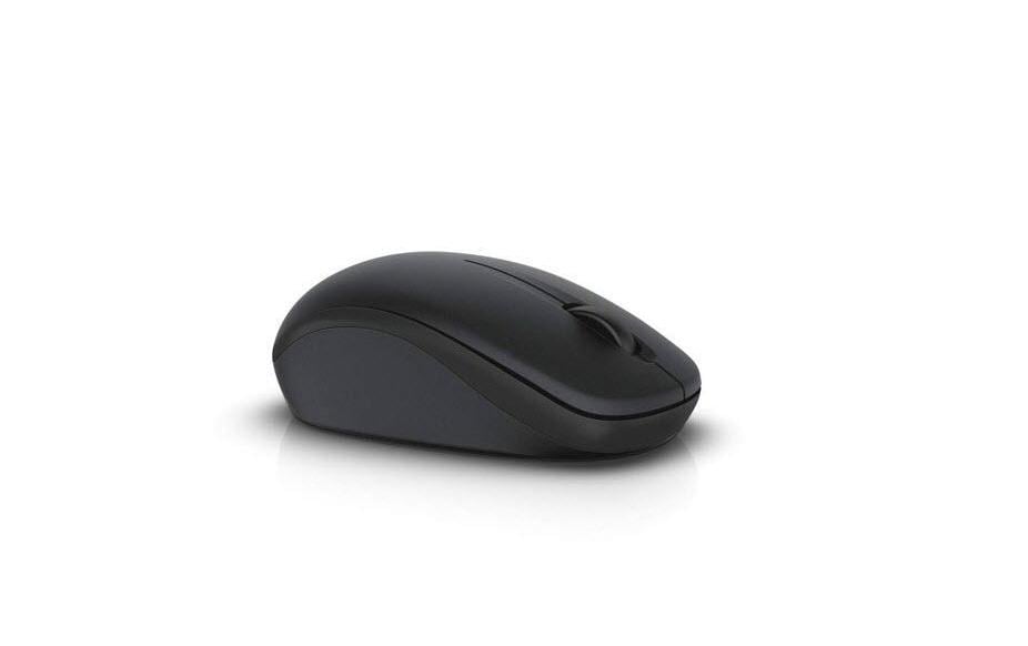 Dell WM126 Maus – kabellos, 2,4 GHz, 3 Tasten, schwarz