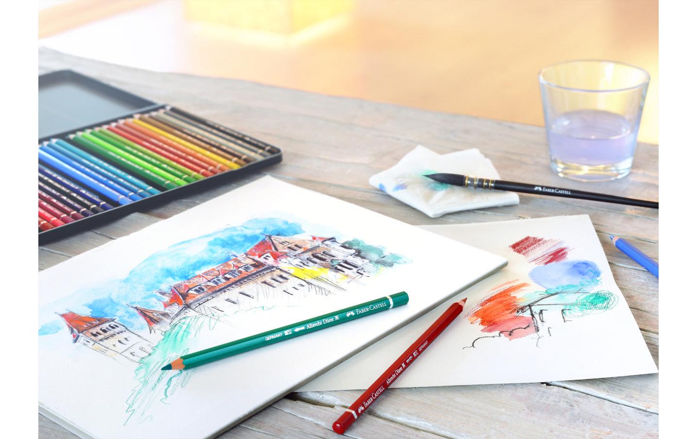 Faber-Castell Albrecht Dürer Aquarellbuntstift Mehrfarbig 120er-Metalletui – klimaneutral, sechskant