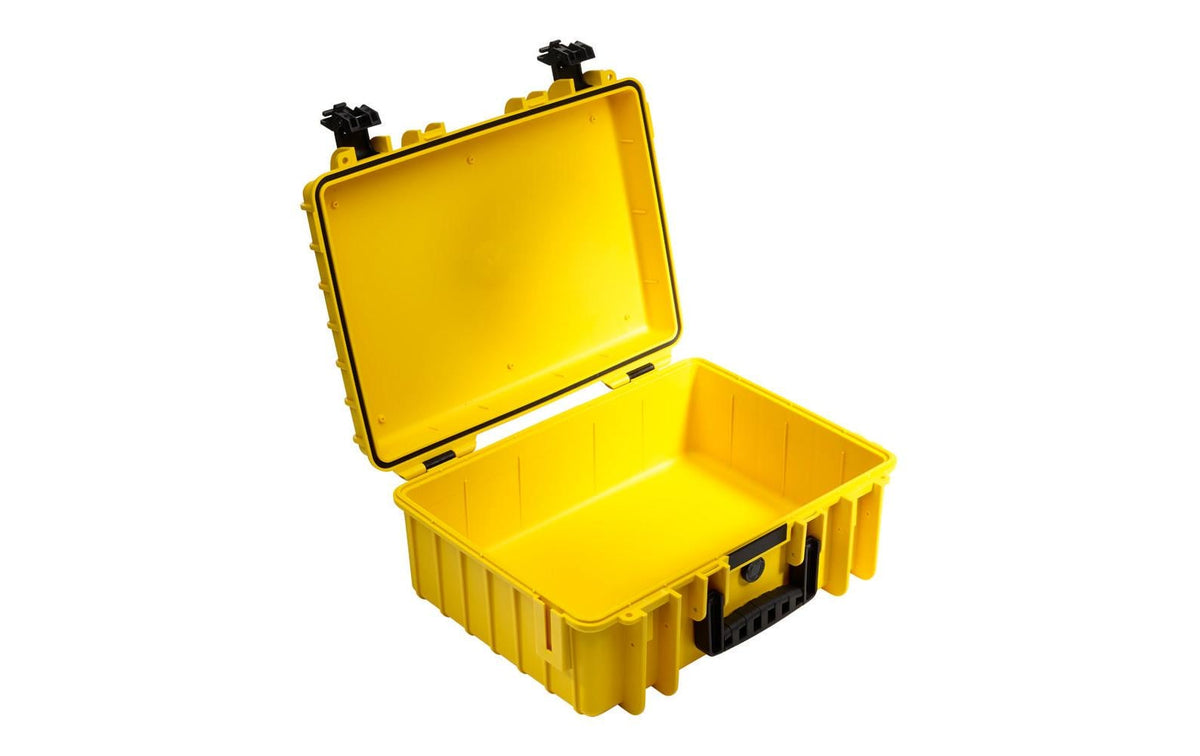 B&W Cases Typ 5000 – Outdoor-Koffer, Gelb, Innenmaße 432×170×301 mm, Polycarbonat, Wasserdicht, 2,85 kg