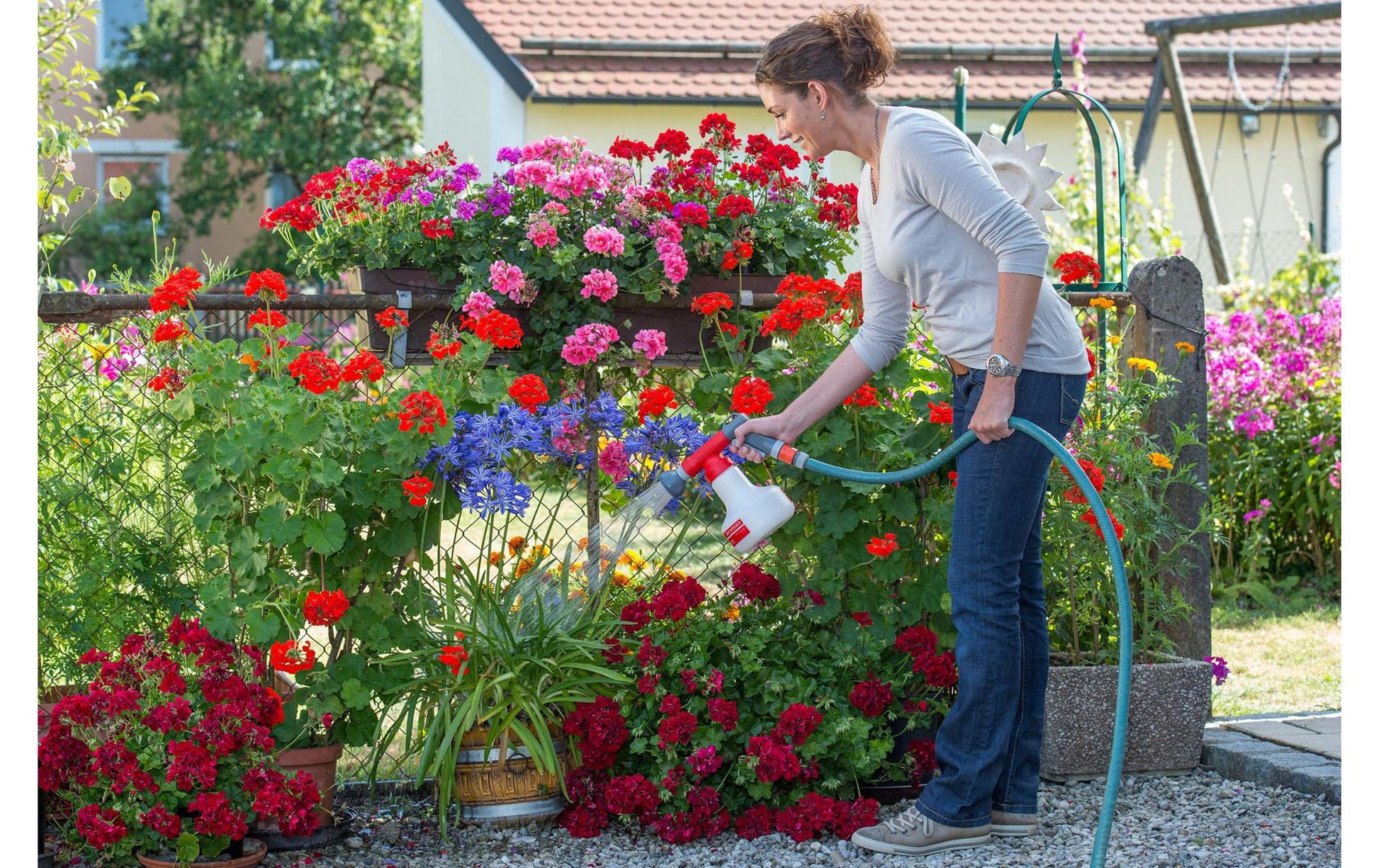 Birchmeier Aquamix 1,25 V Handgartenspritzer – Fassungsvermögen 1250 ml, Max. Druck 5 bar, Kunststoff