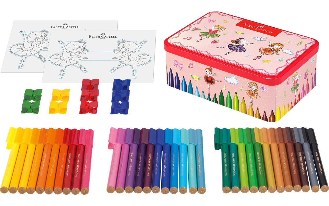 Faber-Castell Connector Pen Filzstift – 2 mm, wasserbasiert, auswaschbar, 33 Farben