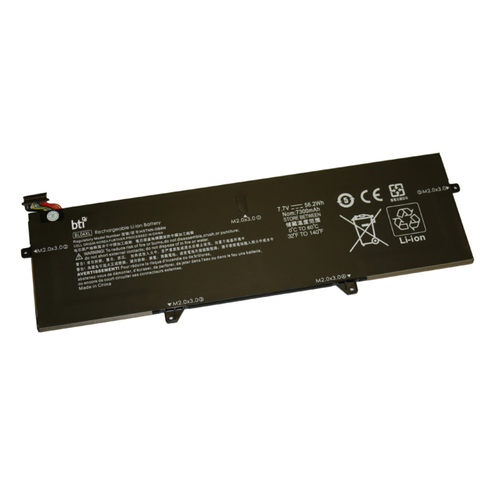 BTI BL04XL Notebook-Akku – für HP Notebooks – 56 Wh, 7,7 V (4 Zellen) – Schwarz