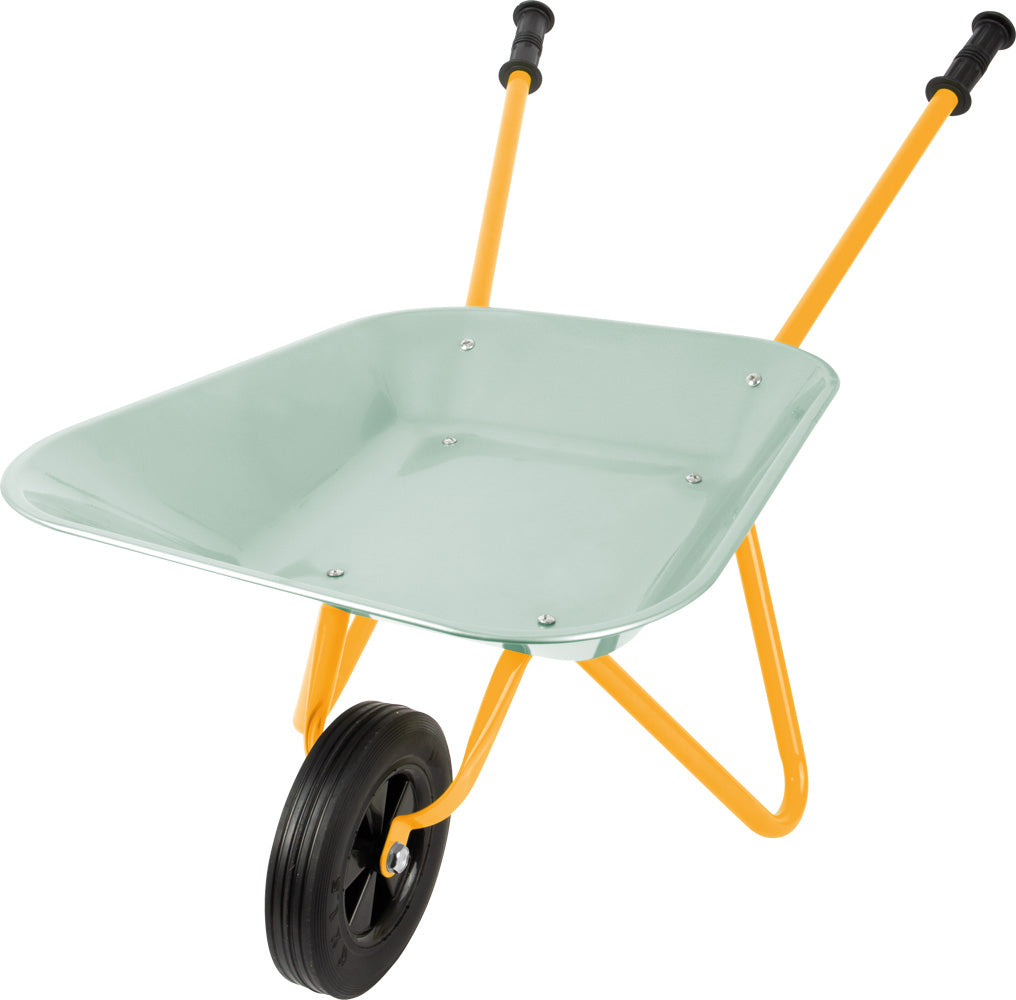 Small foot Schubkarre (Spielzeug) – 15 kg Traglast – 36,0×50,0×79,0 cm – ab 3 J. – mehrfarbig