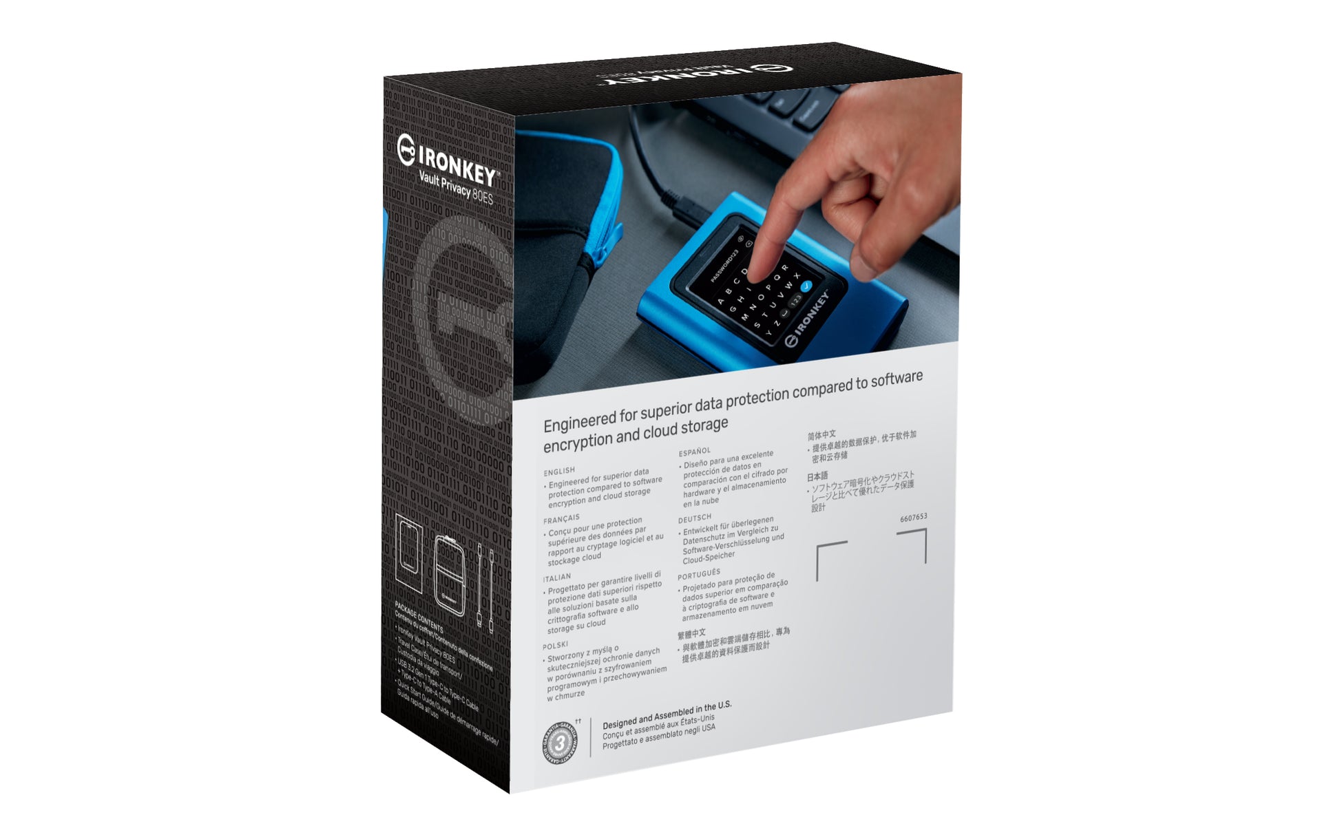 Kingston Technology Kingston IronKey Vault Privacy 80 USB-Stick – 7,7 TB, XTS-AES 256-Bit, Verschlüsselt