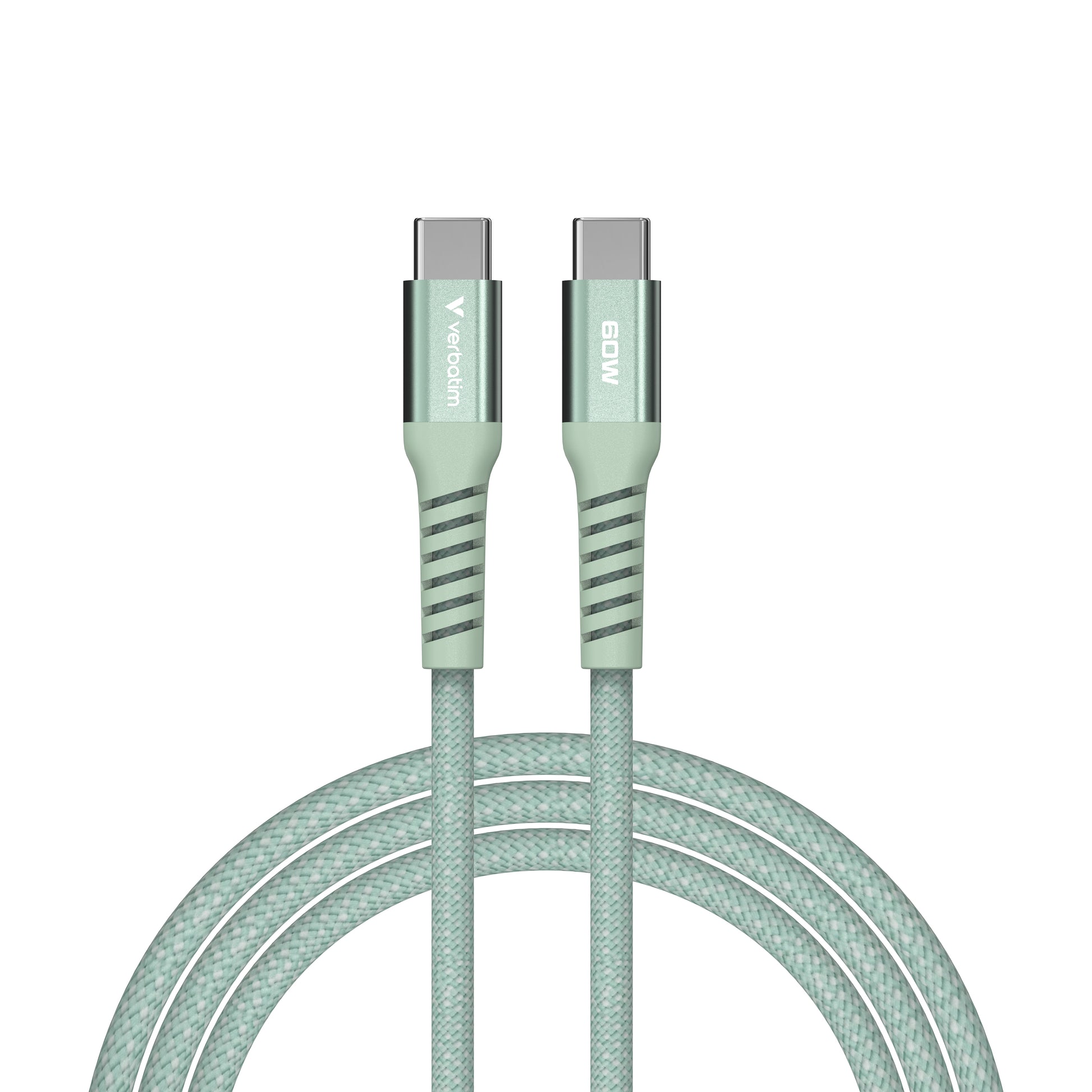 Verbatim USB-C auf USB-C Kabel – USB 2.0 – 1,2 m – PD 60 W – Grün – für iPhone, Galaxy und mehr