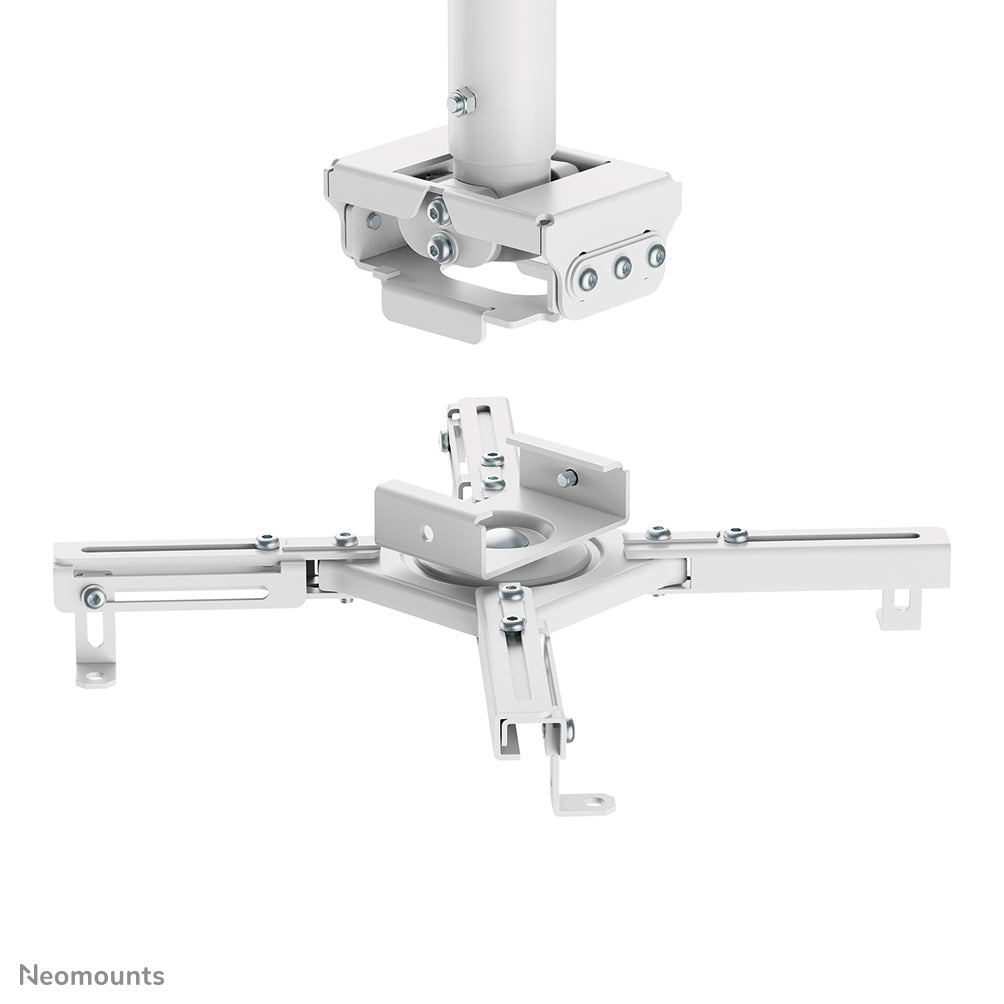 Neomounts CL25-550WH1 – Beamer-Deckenhalterung, H 74,5–114,5 cm, 35 kg, schwenk-/neigbar, 360°, weiss