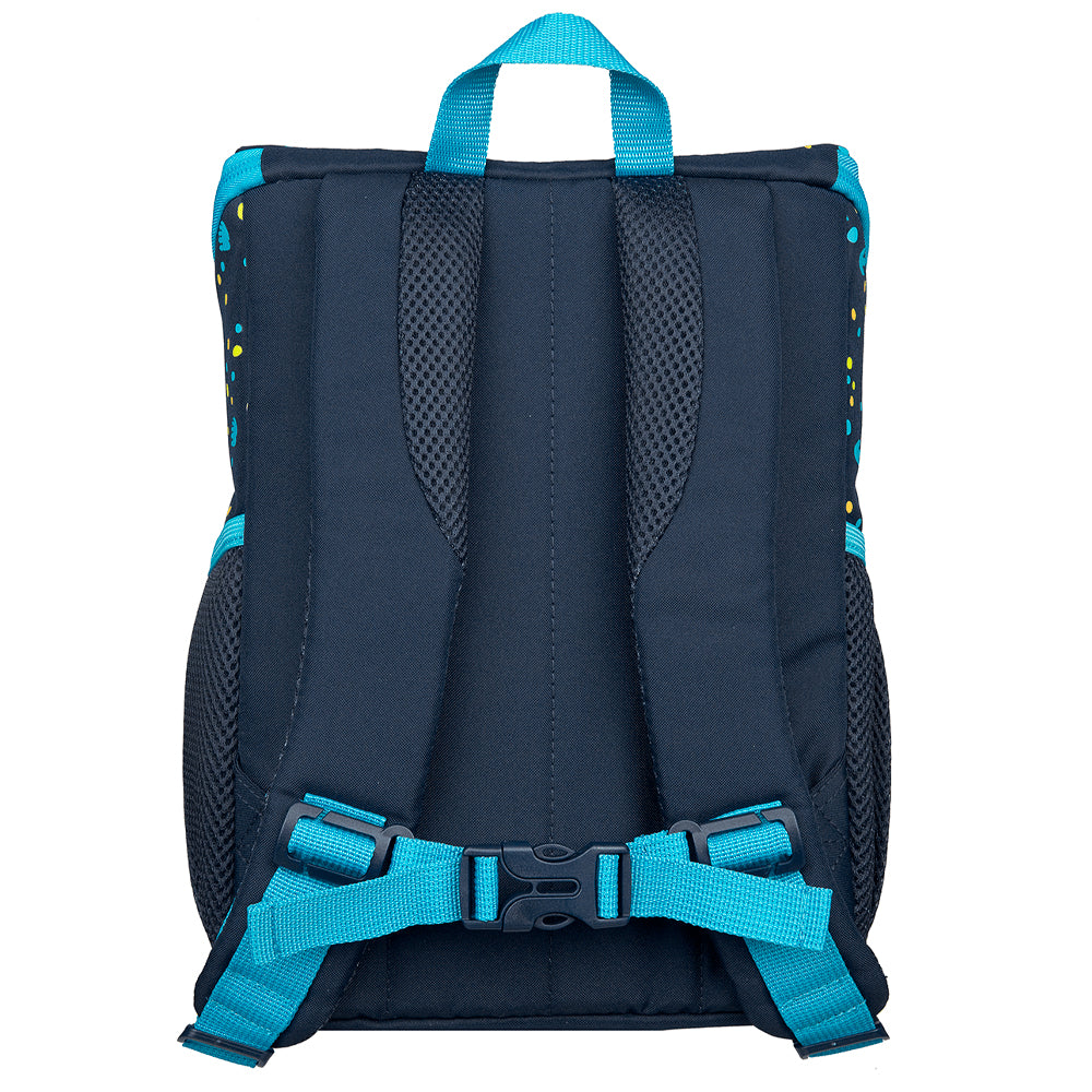 Scooli Kindergartenrucksack – 8 l, wasserabweisend, reflektierend, rPET-Polyester – Dunkelblau, Tiere