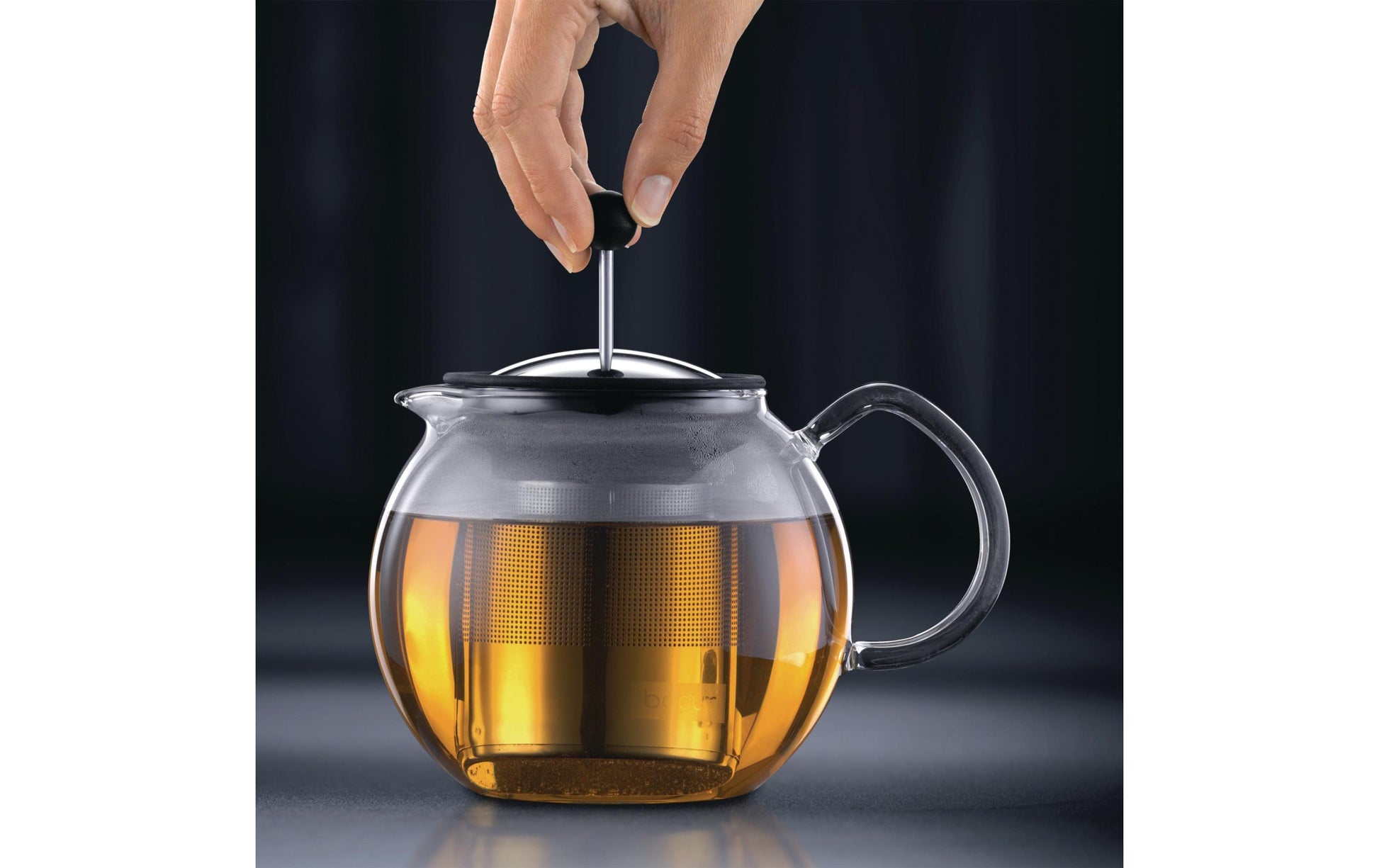Bodum French Press 1,5 l, Glas (Borosilikat)/Kunststoff, Schwarz