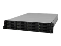 Synology RX1217RP – 12-Bay Rack 2U NAS – redundantes Netzteil, für HDD/SSD, SATA
