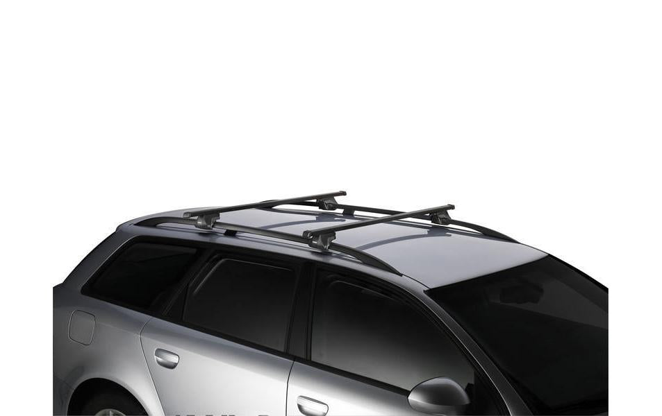 Thule Dachbalken SquareBar – abschliessbar, One Key System – 200 cm, 100 kg – schwarz – 2 Stk.
