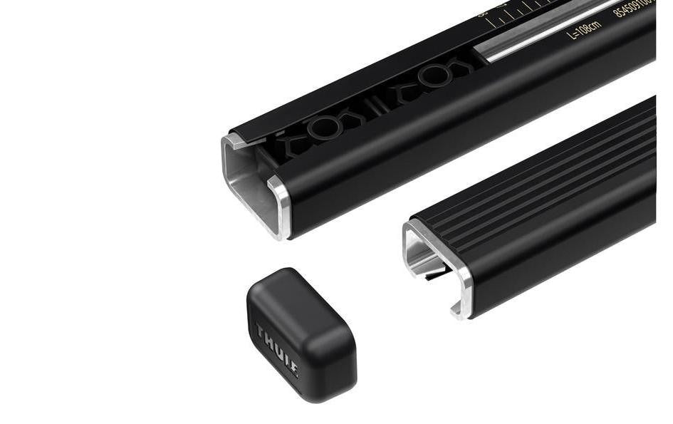 Thule Lastenträger SquareBar – 108 cm, Traglast 100 kg, abschliessbar (Thule One Key System) – 2 Stk.