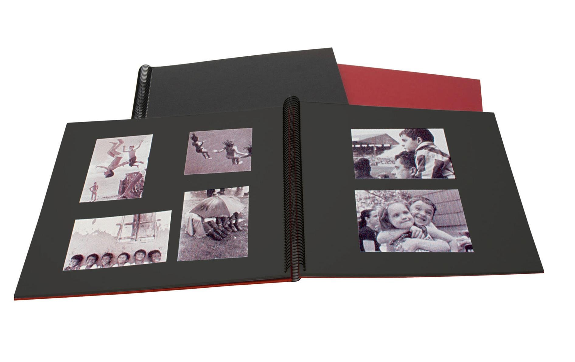 Semikolon Fotoalbum Wiro Economy – für 230 × 223 mm, blau, Spiralbindung, Textil
