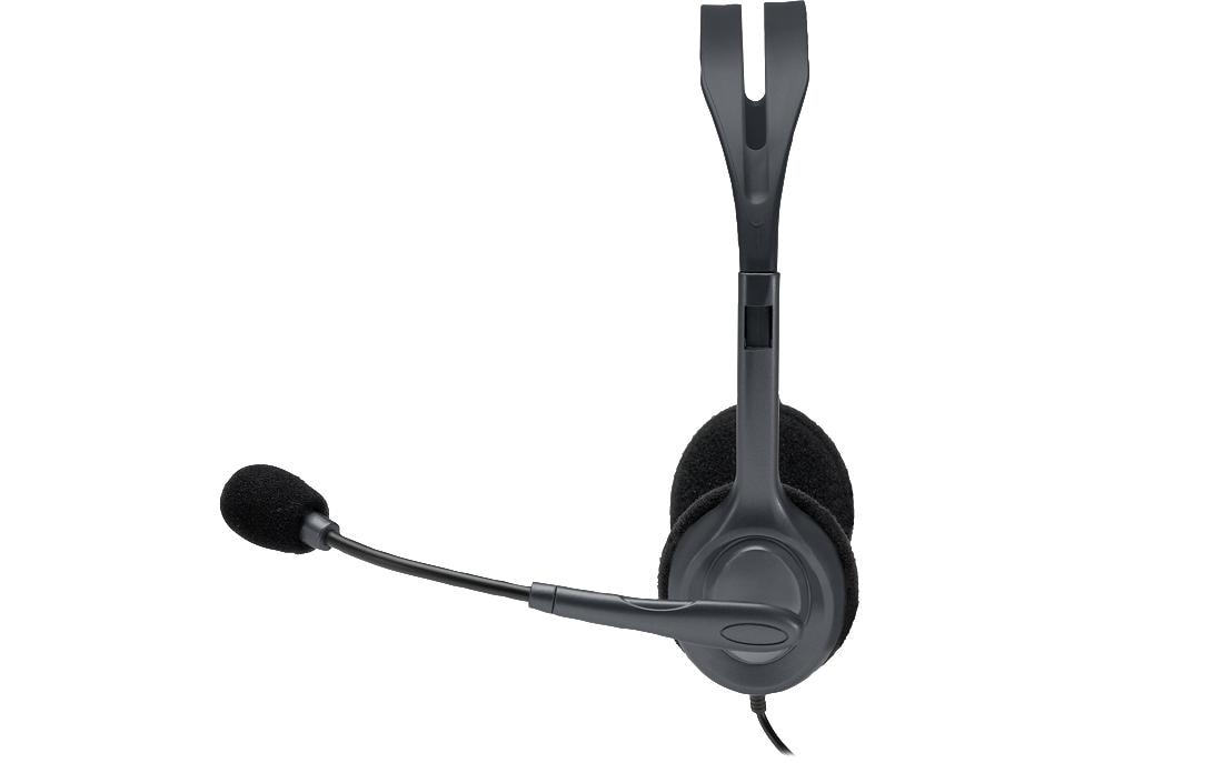Logitech H111 Office-Headset – On-Ear, Stereo, 3,5 mm Klinke, Grau