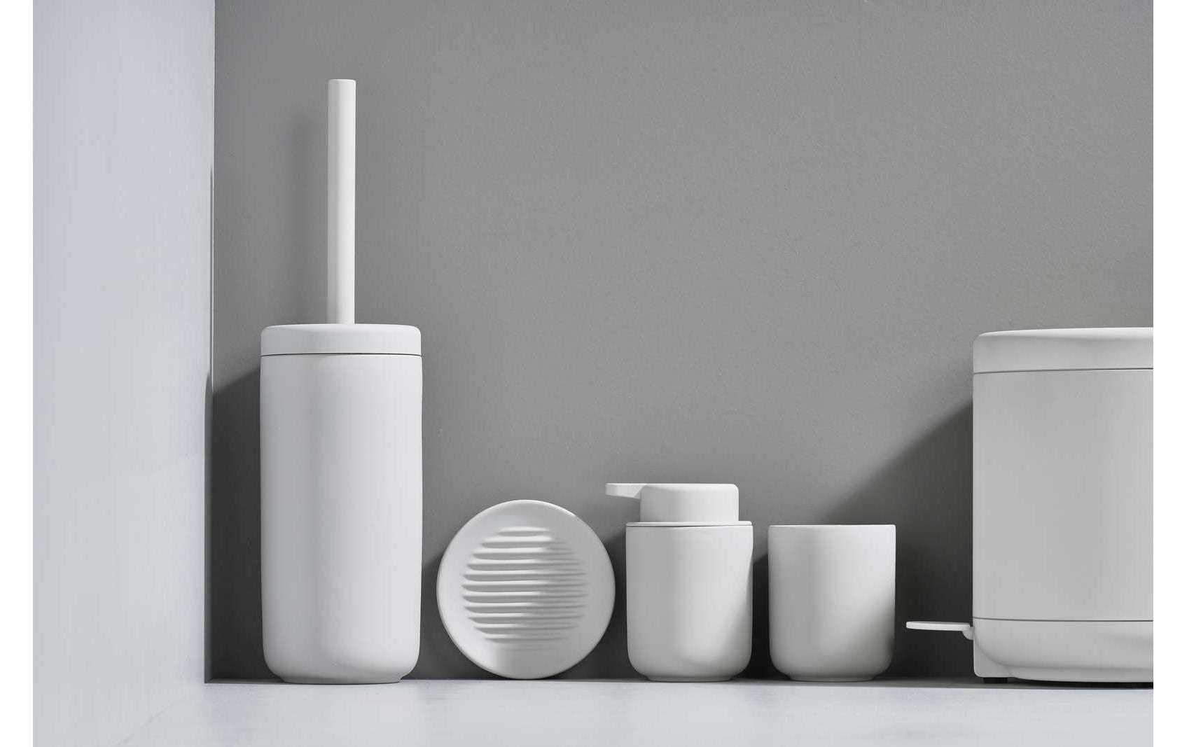 Zone Denmark WC-Bürstenset – Keramik, Eukalyptusgrün, bodenstehend, H 38,7 cm, Ø 10 cm
