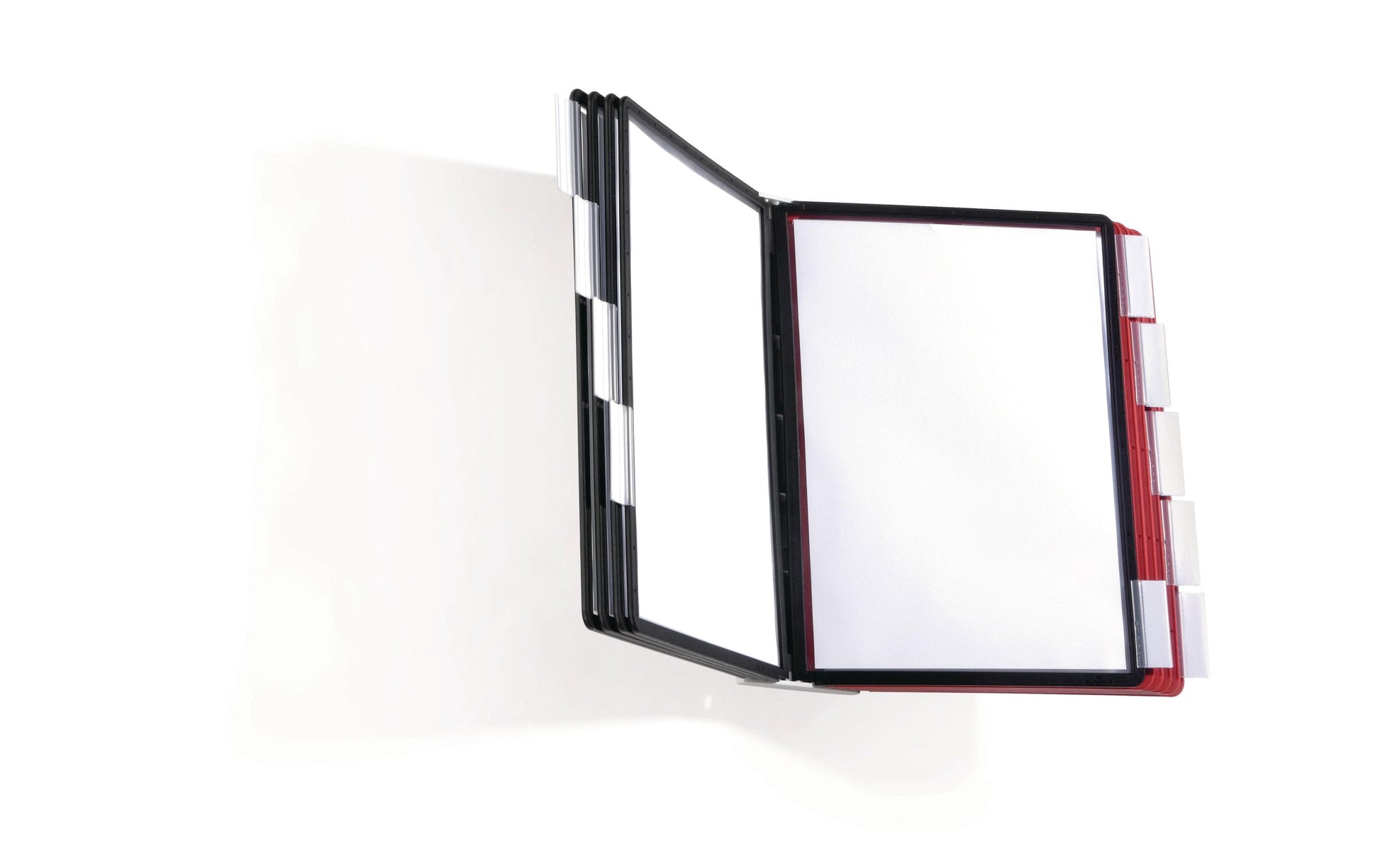 Durable Sichttafelsystem – 260 × 385 mm, grau, Kunststoff, für A4, 10er-Pack