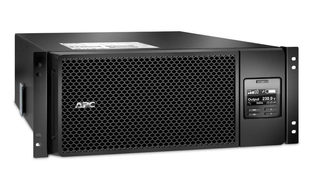 APC SRT6KRMXLI USV 6 kVA/6000 W Online – 4U Rack – C13×6, C19×4, Festverdrahteter Eingang