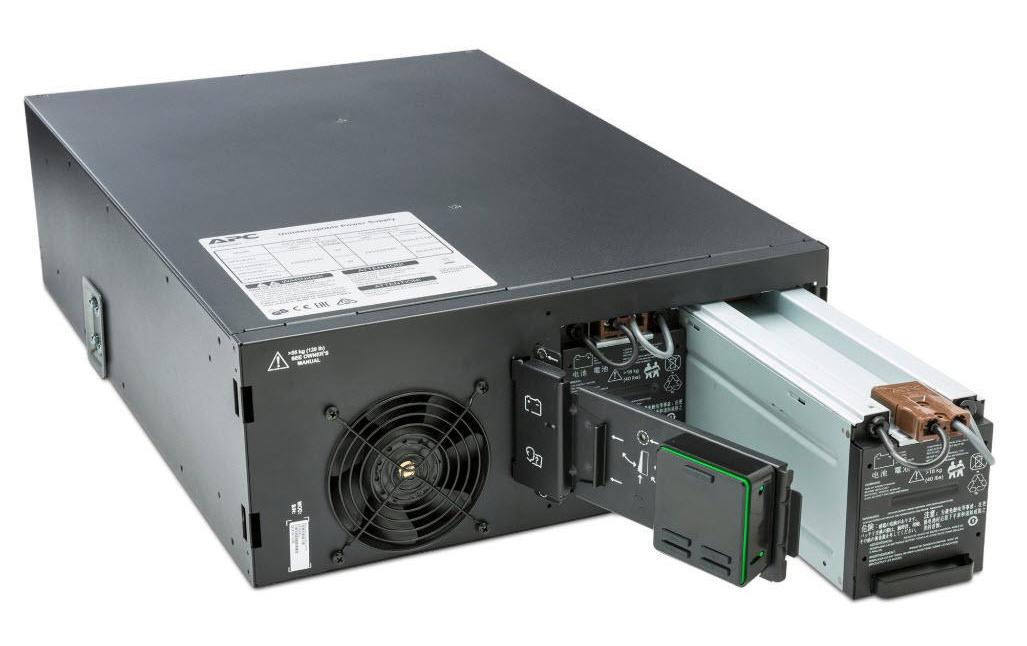 APC SRT6KRMXLI USV 6 kVA/6000 W Online – 4U Rack – C13×6, C19×4, Festverdrahteter Eingang