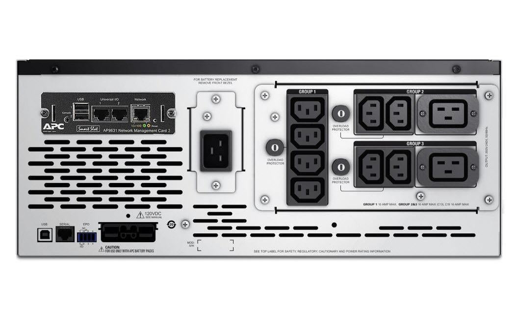 APC SMX3000HVNC USV 3 kVA/2700 W Line-Interaktiv – Rack/Tower 4U – C13×8, C19×2, Eingang IEC C20 – Schwarz