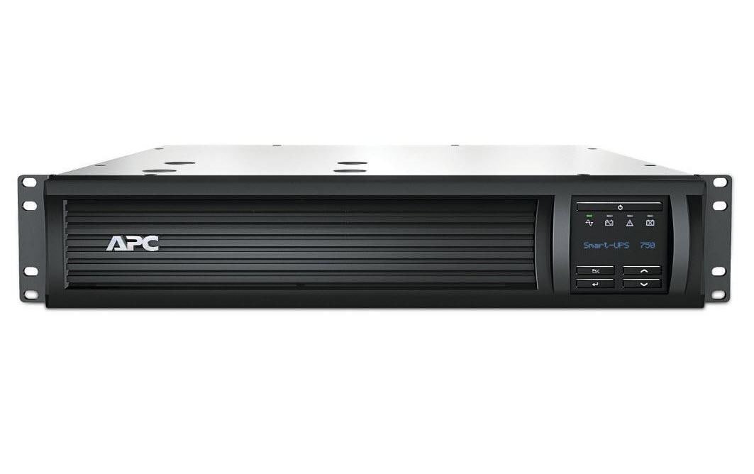 APC Smart-UPS SMT750RMI2UNC USV 0,75 kVA/500 W Line-Interaktiv – Rackmount 2U – C13×4, Eingang IEC C14