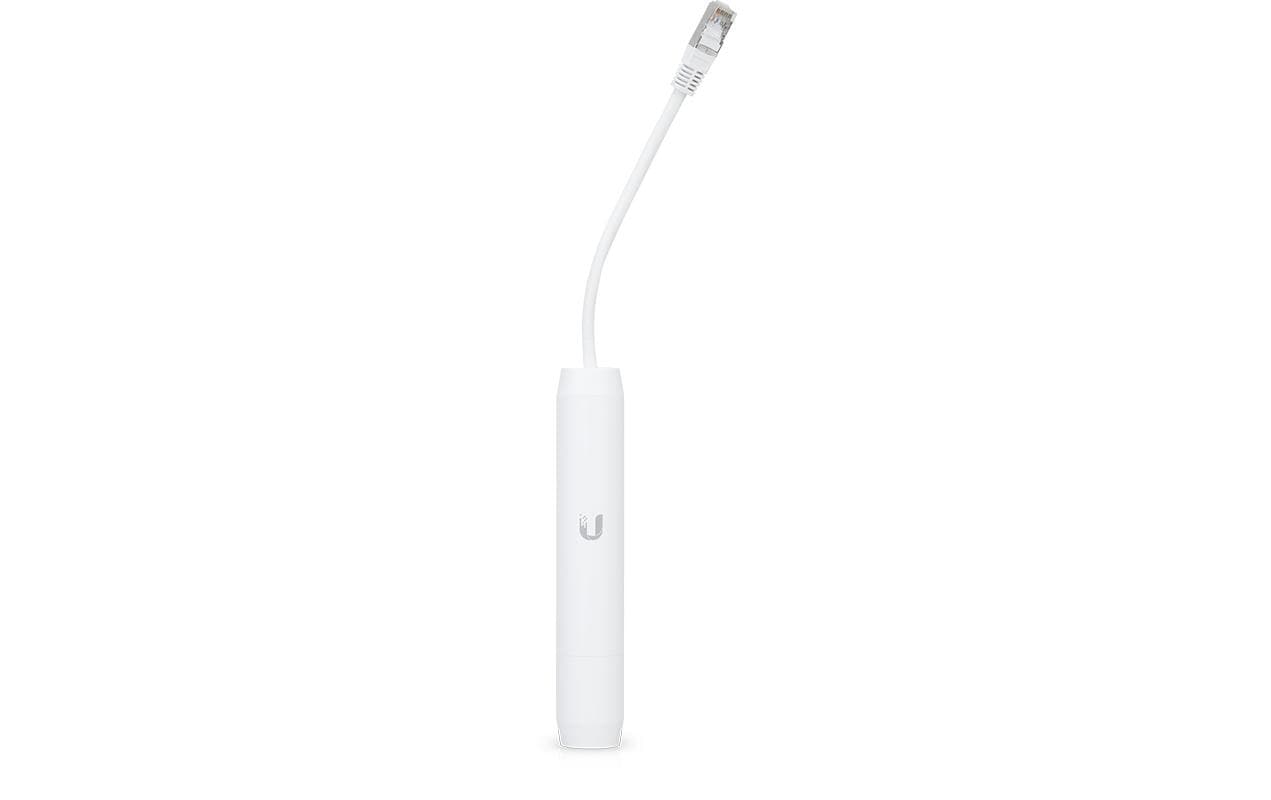 Ubiquiti INS-3AF-O-G PoE-Adapter – Gigabit Ethernet, 2× RJ-45 (In/Out), 48 V PoE (IEEE 802.3af) – Weiss