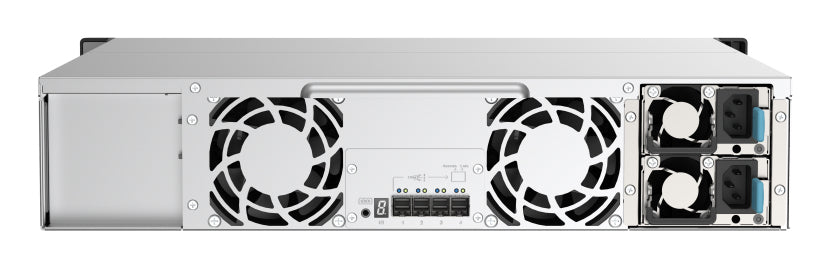 QNAP TL-R1220Sep-RP – 12-Bay Rack 2U HDD/SSD-Gehäuse – redundantes Netzteil, für 2,5"/3,5" HDD/SSD, SAS/SATA