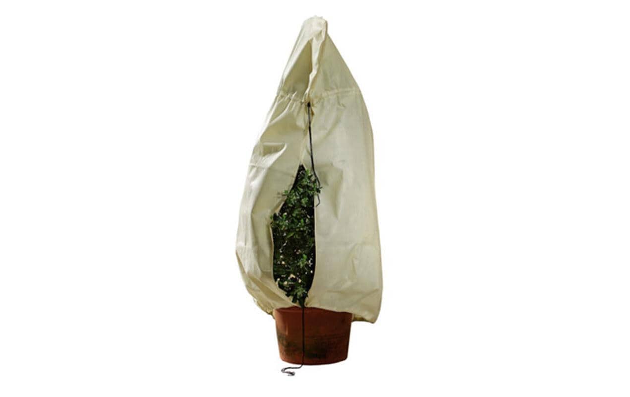 Bio Green Kübelpflanzensack – 80 × 100 cm – Fleece, beige