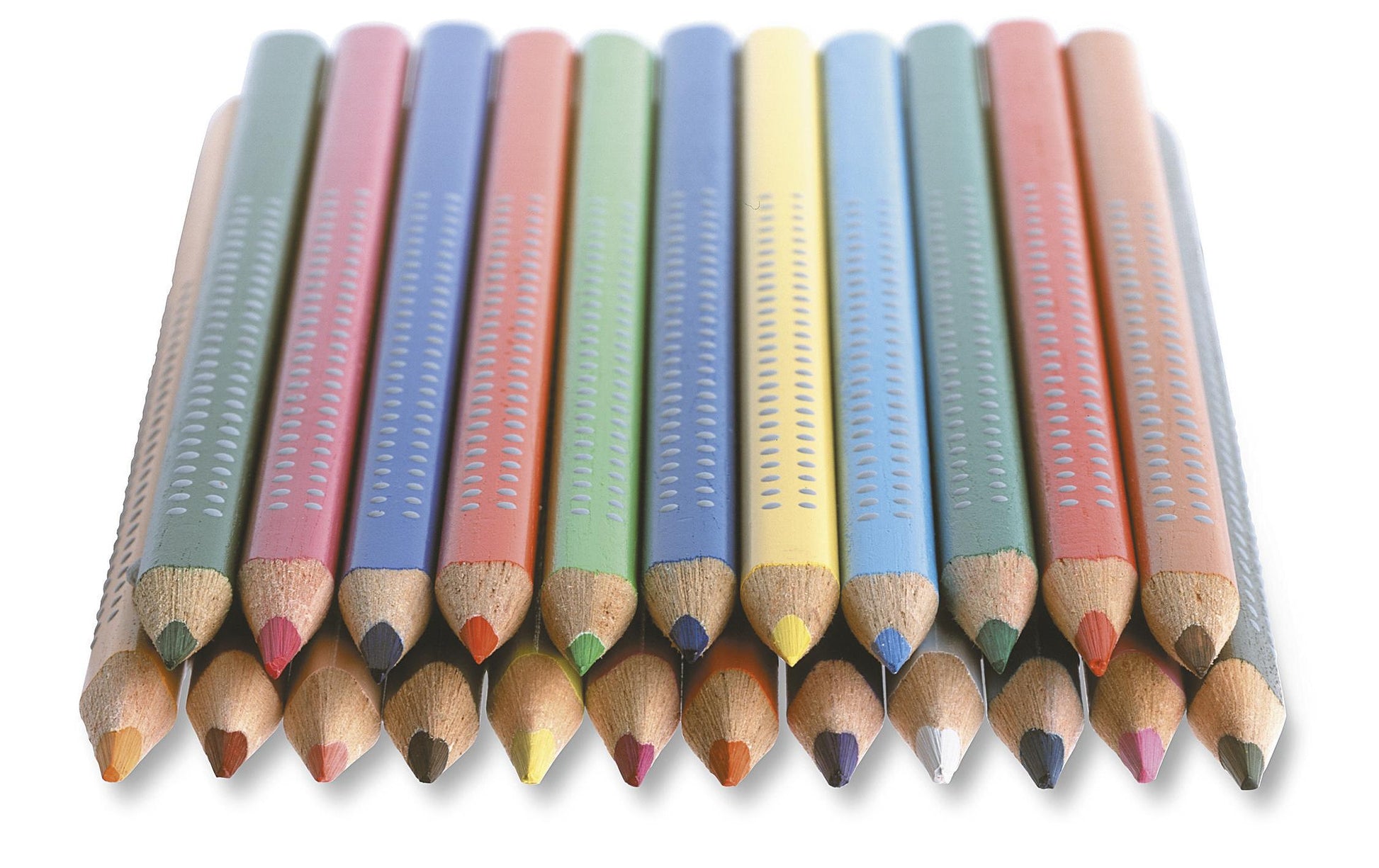 Faber-Castell Aquarellfarbstifte Jumbo Grip – 6 Farben, im Kartonetui, Ø 5,3 mm, dreikantig, FSC