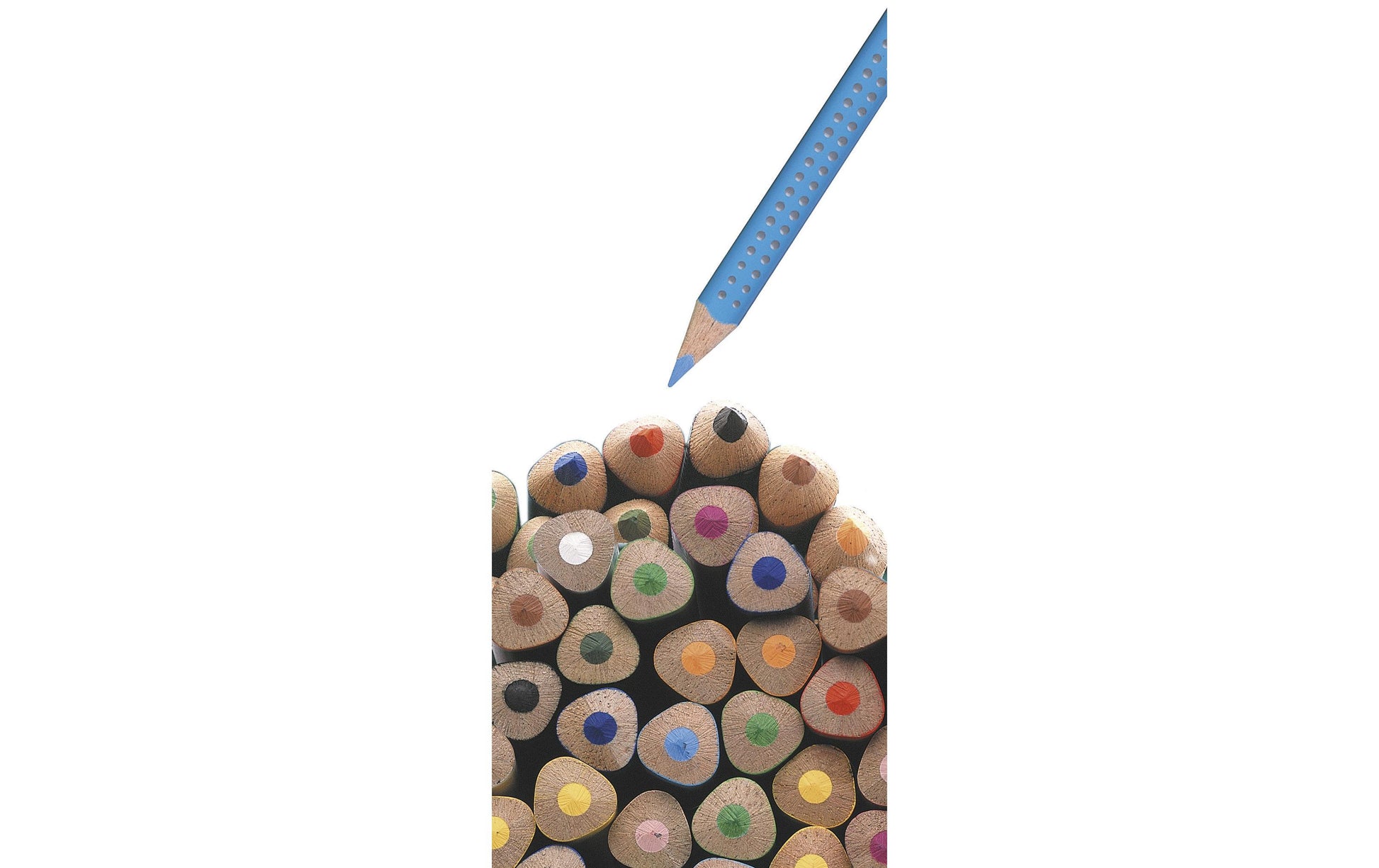 Faber-Castell Aquarellfarbstifte Jumbo Grip – 6 Farben, im Kartonetui, Ø 5,3 mm, dreikantig, FSC