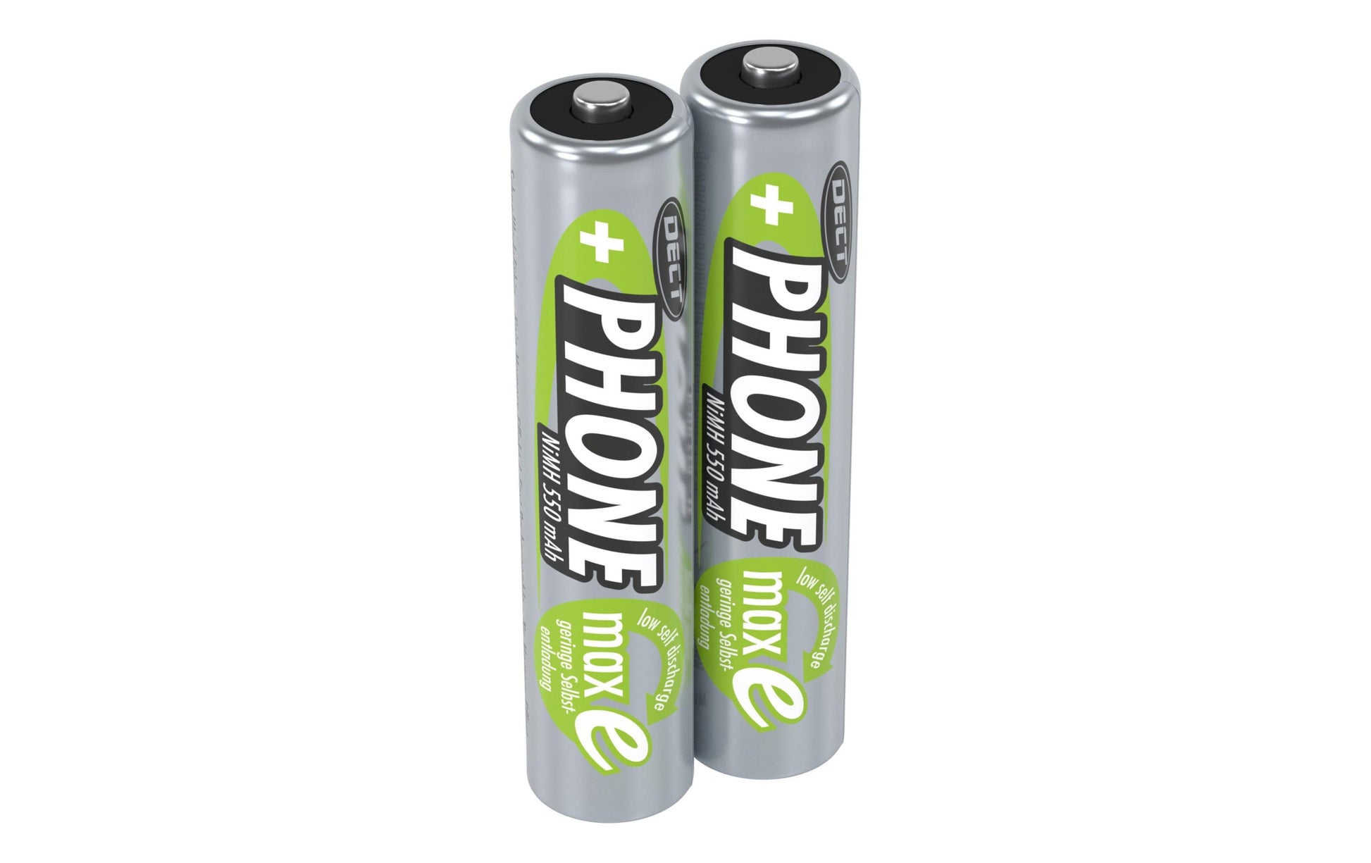 Ansmann AAA Akkus – Nickel-Metallhydrid (NiMH), 550 mAh, 1,2 V – 2 Stk.