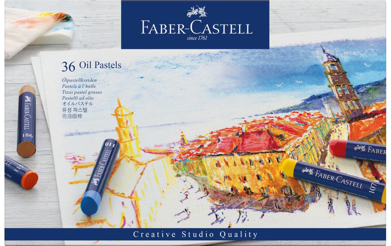 Faber-Castell Studio Qualität Ölpastellkreiden – Mehrfarbig – 36 Farben