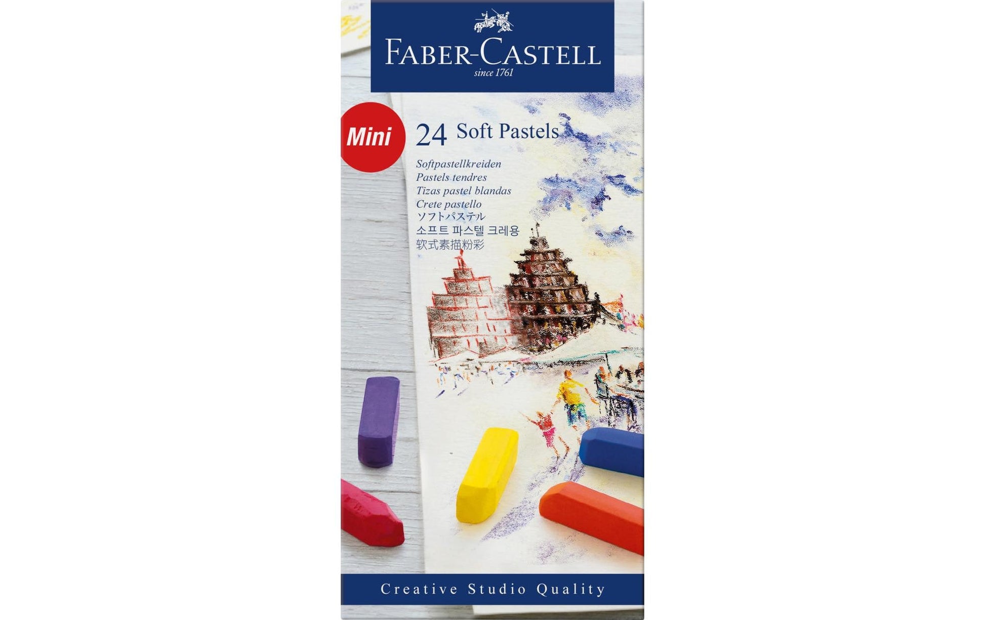 Faber-Castell Softpastellkreiden, sortiert, 24er-Set